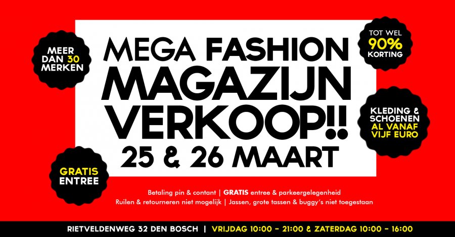 Wedstrijd Cordelia Meander Mega Fashion Magazijnverkoop | Den Bosch