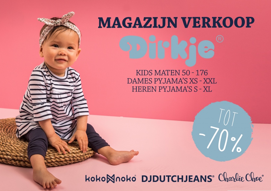 Gewond raken maagd Woud Magazijnverkoop baby en kinderkleding Dirkje, DJ Dutchjeans en Koko Noko -70 %