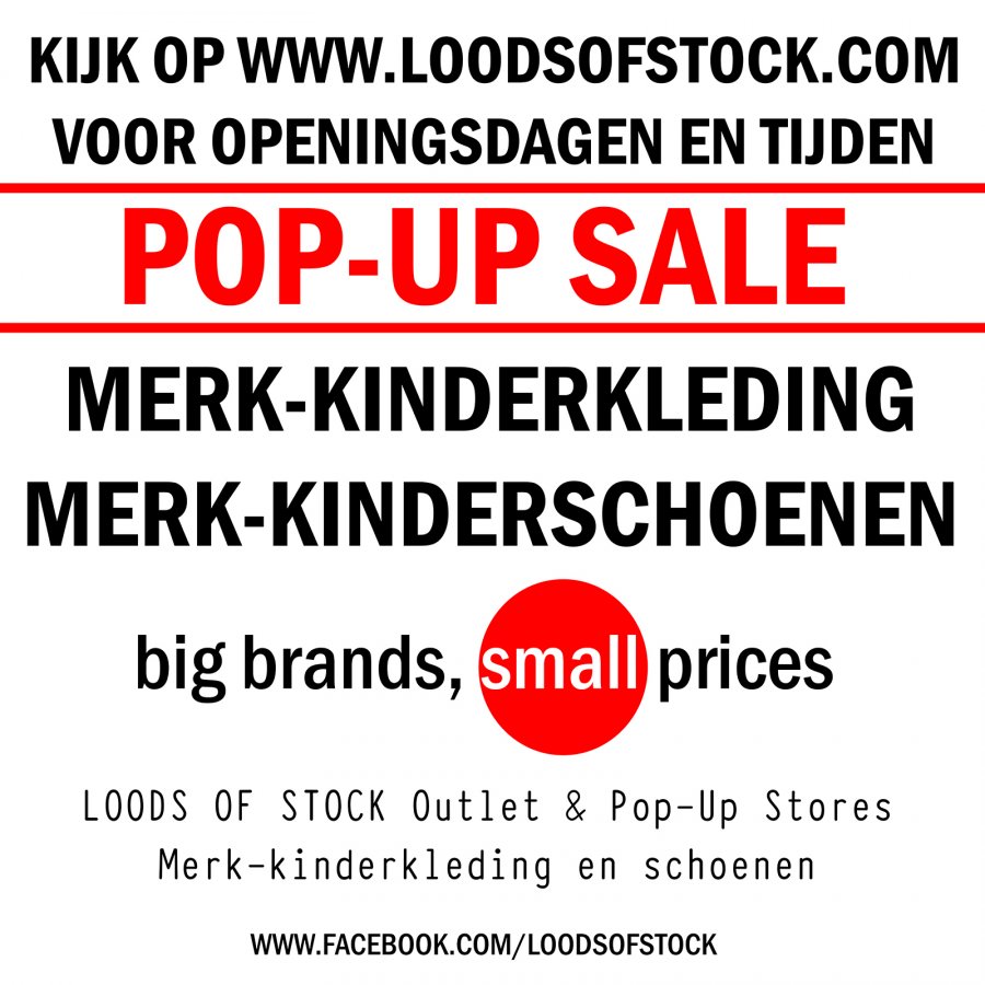 Pop-Up: merk-kinderkleding merk-kinderschoenen Sale in Velddriel vlakbij Den Bosch