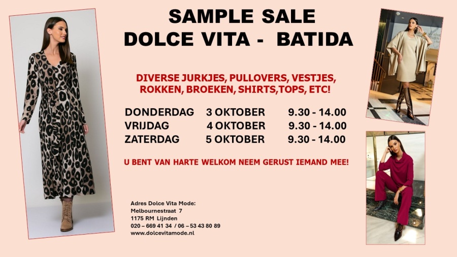 Sample Sale Najaar 2024 Dolce Vita - Batida 