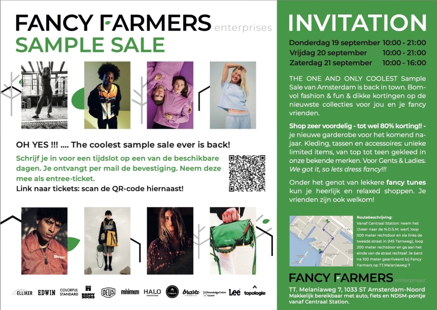 Fancy Farmers sample sale