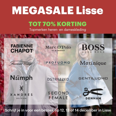 MEGASALE in Lisse | 12, 13 en 14 december