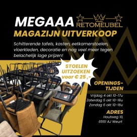 Retomeubel magazijn uitverkoop