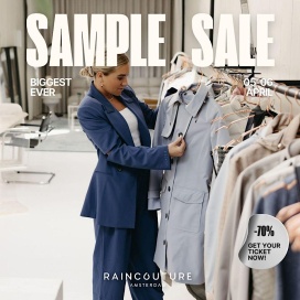 Raincouture stock- en sample sale