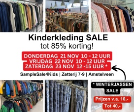 Kids Sale 21 t/m 23 nov | Amstelveen